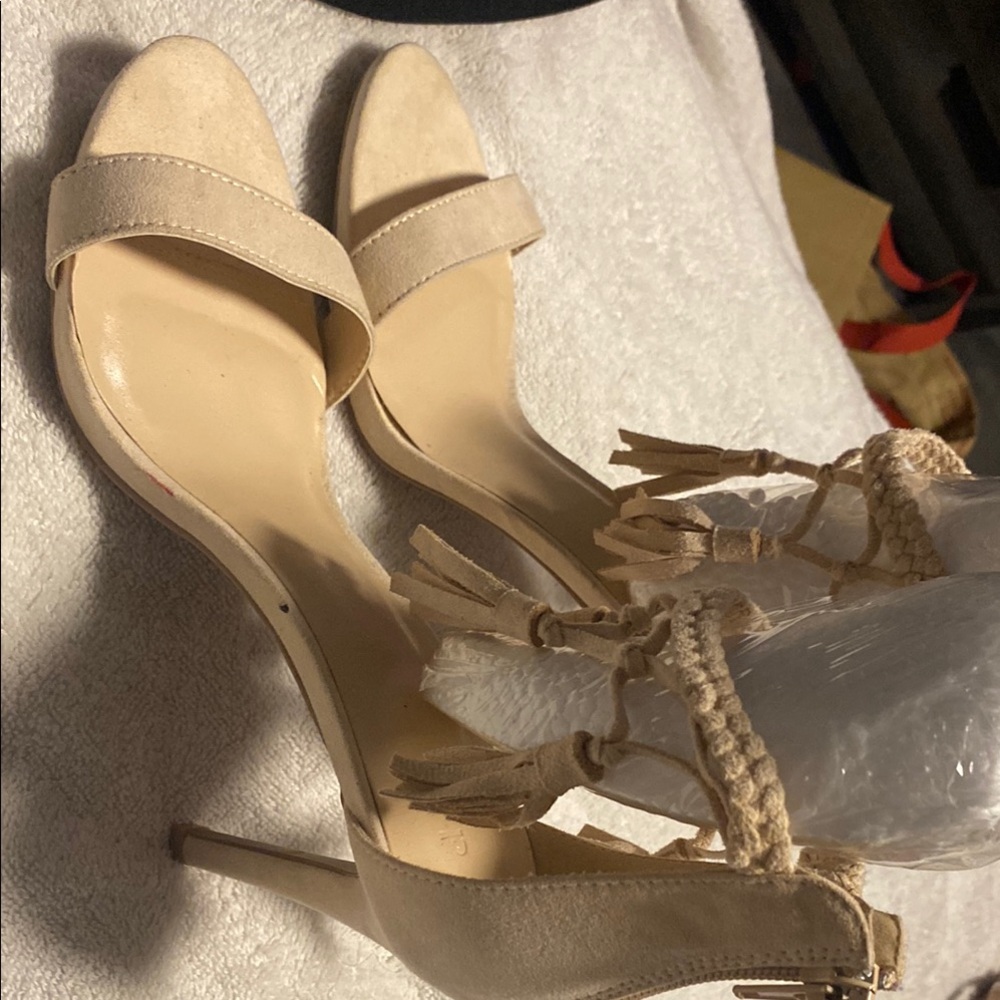 Elegant Cream Women's Heels
